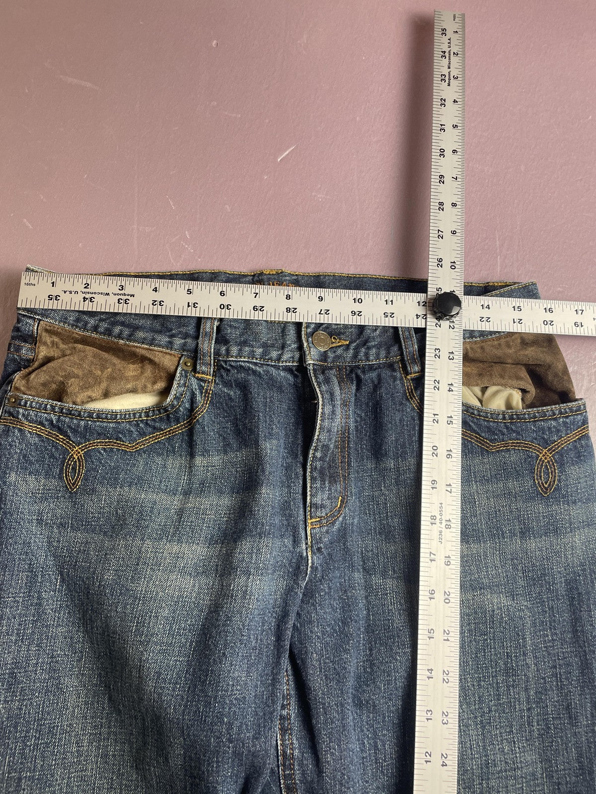 Lauren Jeans Co Jeans Womens 12 Blue Mid Rise Bootcut 100% Cotton Denim Casual