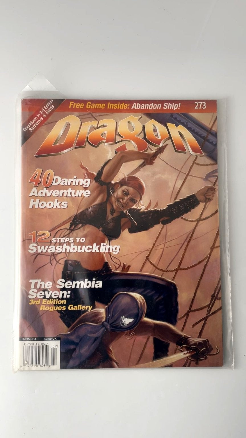 Dragon Magazine 273 July 2000 Swashbuckling 3rd Edition RPG