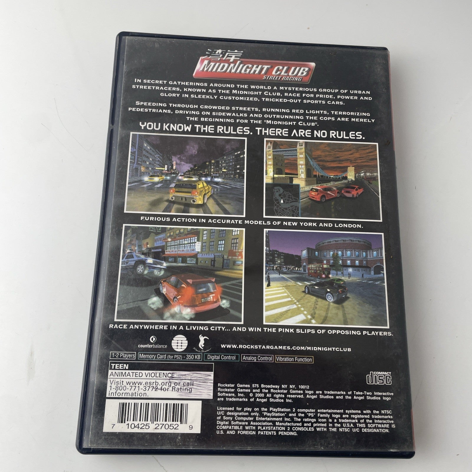 Midnight Club Street Racing (Greatest Hits) - Complete CIB PlayStation 2 PS2