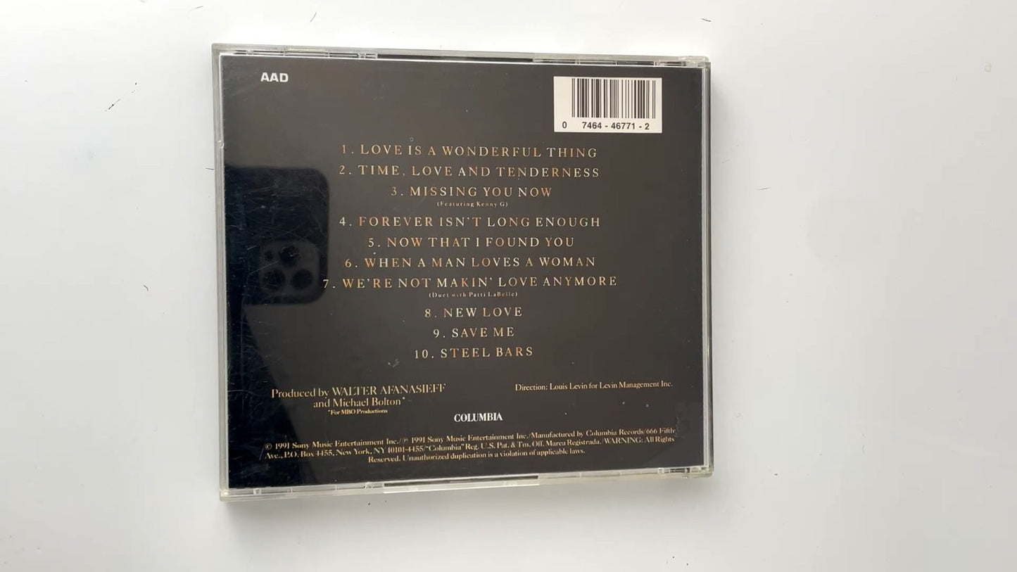 Michael Bolton - Time, Love & Tenderness CD 1991 Columbia Pop Rock