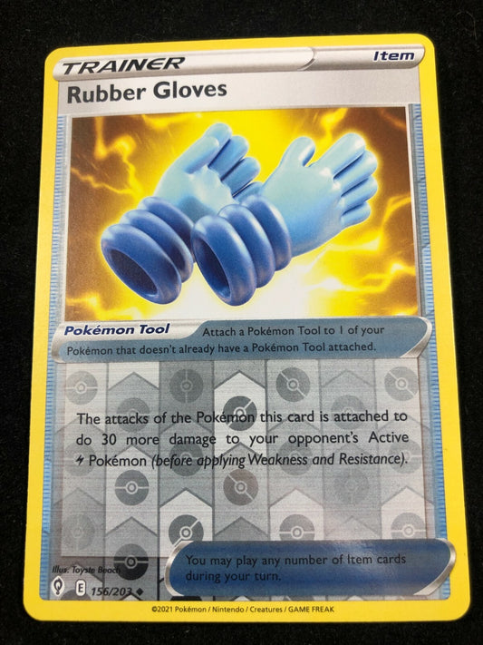 Evolving Skies, Rubber Gloves Reverse Holo 156/203	p2-13537 NM/M