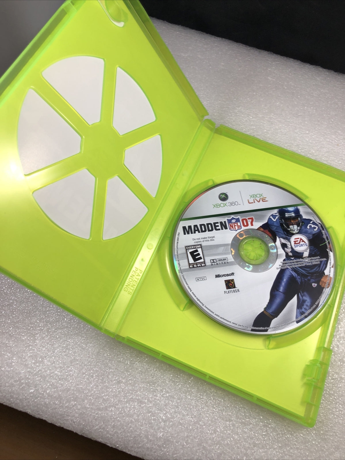 Madden NFL 07 Xbox 360 NFR Disc - Good Disc And Case No Manual
