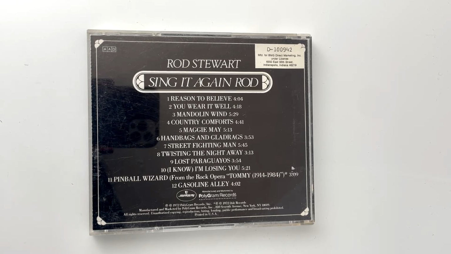 Rod Stewart - Sing It Again Rod CD 1973 Mercury Rock Pop Compilation