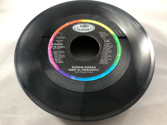 DURAN DURAN-MEET EL PRESIDENTE-7' 45 WHITE VINYL PROMO VG