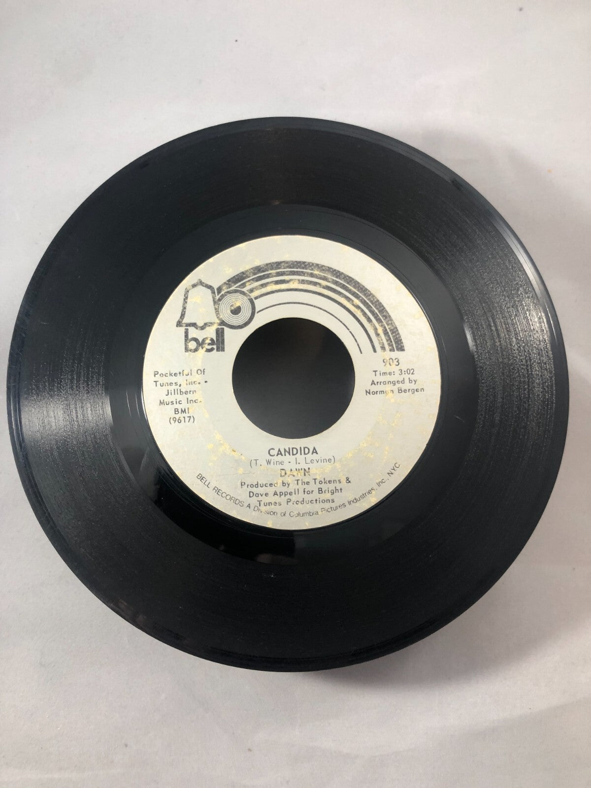 DAWN - CANDIDA/LOOK AT... BELL VINYL 45 SINGLE VG F209 G+