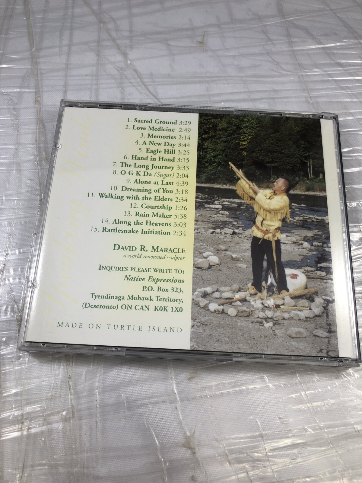 David R. Maracle : Speaking Winds Extremely Rare Native American Music CD Flute