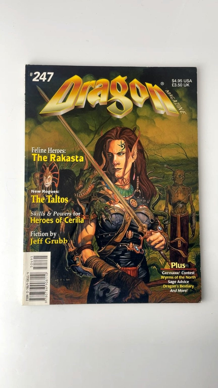 Dragon Magazine #247 Jeff Grubb May 1998 Illustrated RPG