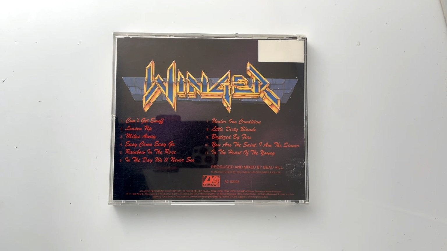 Winger - In the Heart of the Young CD 1990 Hard Rock Atlantic