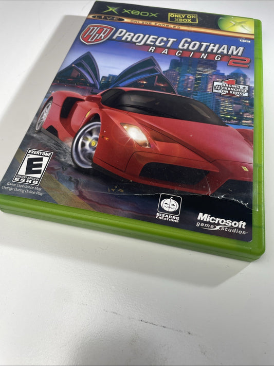 Project Gotham Racing 2 Microsoft Original Xbox Cib Nice Manual VG Read