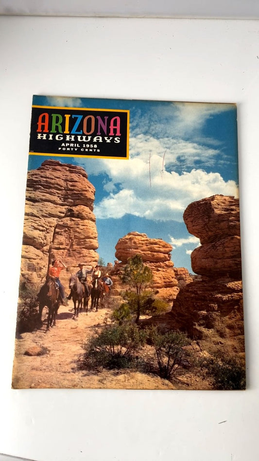 Arizona Highways Magazine April 1958 Vol 34 No 4 Western Travel Photos