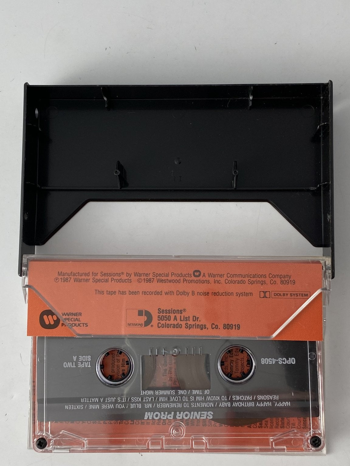 Senior Prom Cassette 1987 Warner Special Products Sessions Compilation