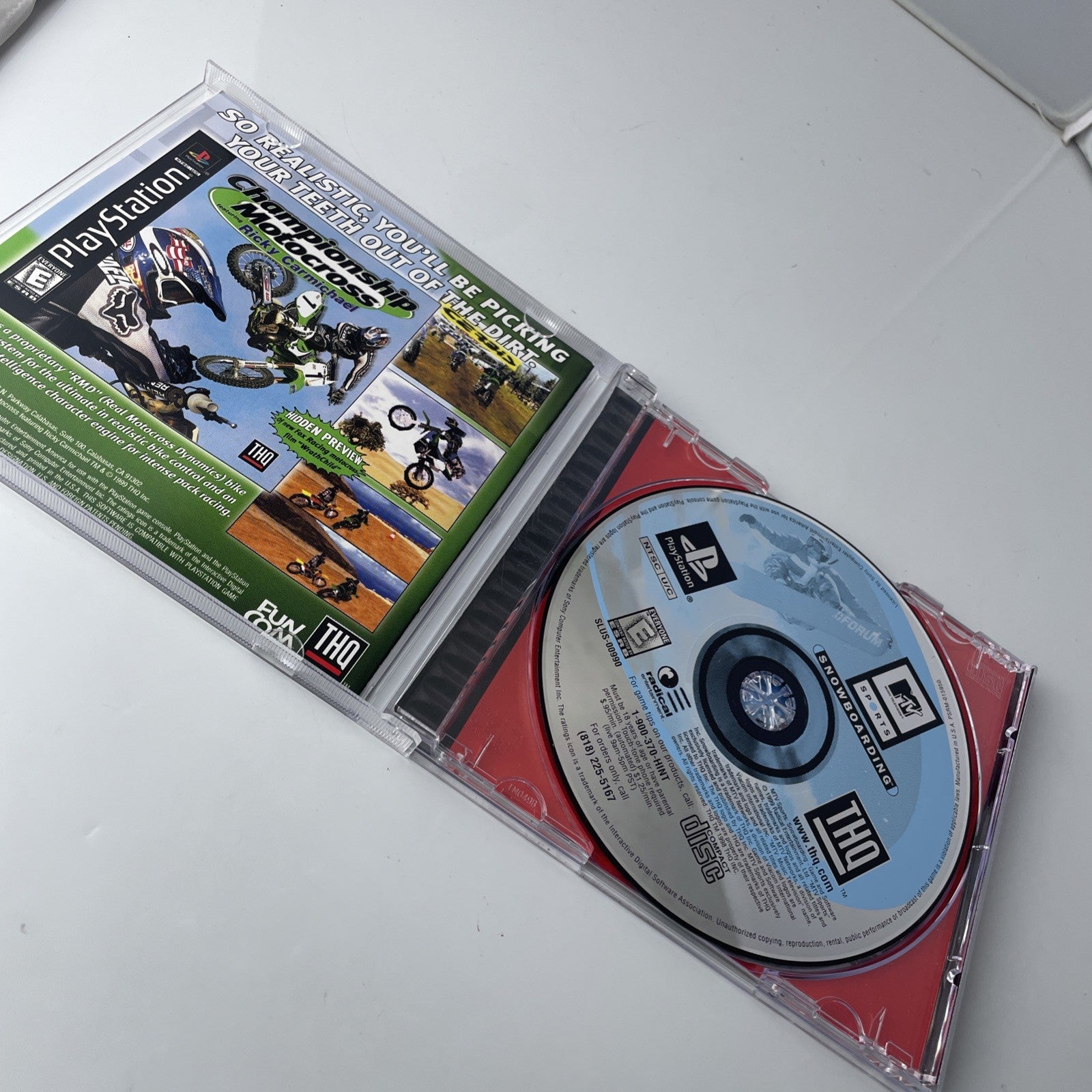 MTV Sports: Snowboarding (Sony PlayStation 1, 1999) PS1 Game Complete CIB 