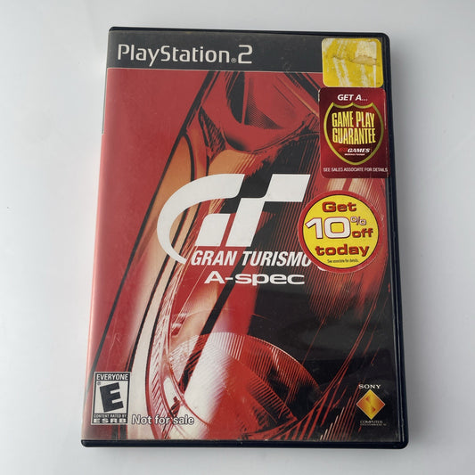 Gran Turismo 3 A Spec (Sony PlayStation 2, PS2, 2001) No Manual Eb Games Sticker
