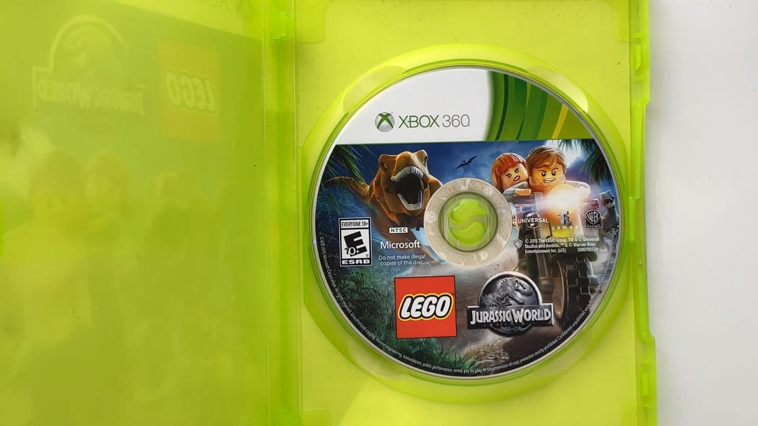 LEGO Jurassic World Xbox 360 Video Game Multiplayer Adventure NO MANUAL