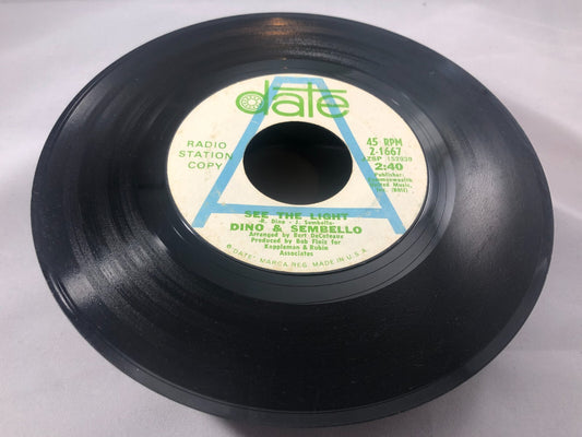 Rock Promo 45 Dino & Sembello - See The Light / Imogene And Me On Date VG PROMO