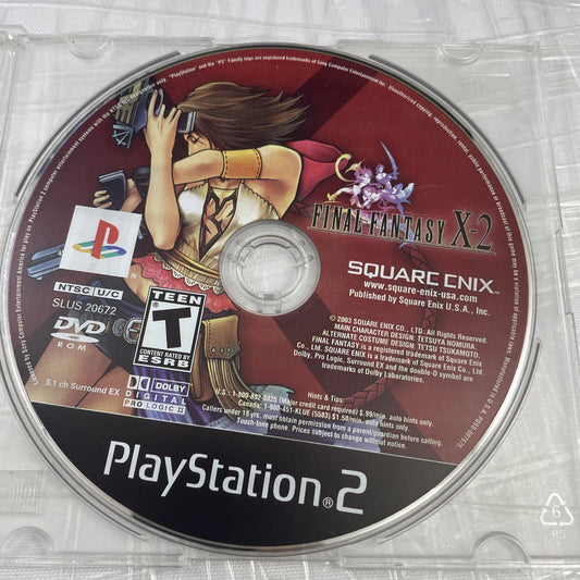 PlayStation Final Fantasy X-2 Sony  2003 Disc Only! Video Game Tested PS2