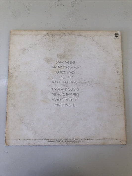 AEROSMITH Draw The Line  JC 34856 Vintage Vinyl Record VG Great