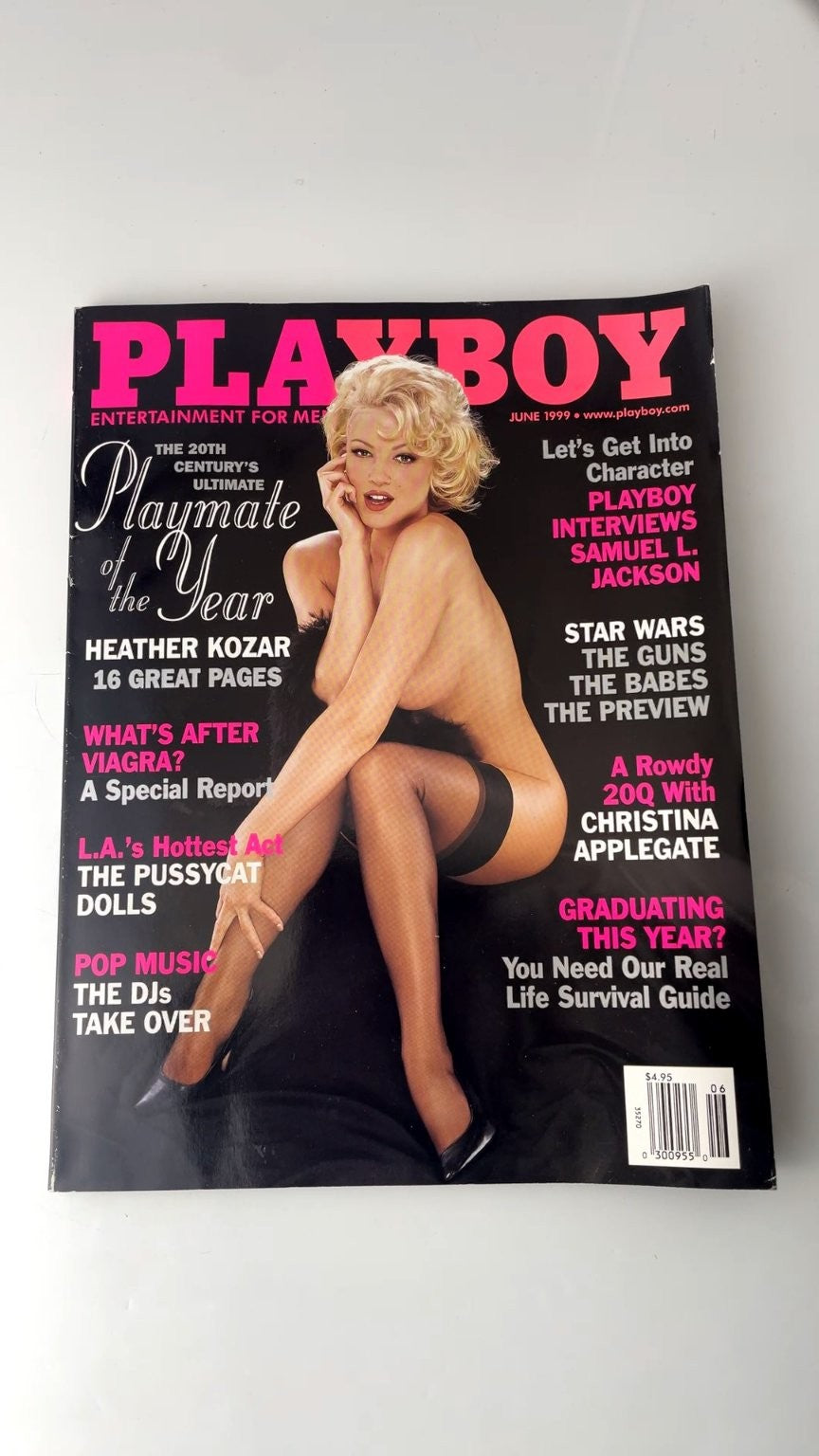Playboy June 1999 Heather Kozar Playmate of the Year Samuel L. Jackson
