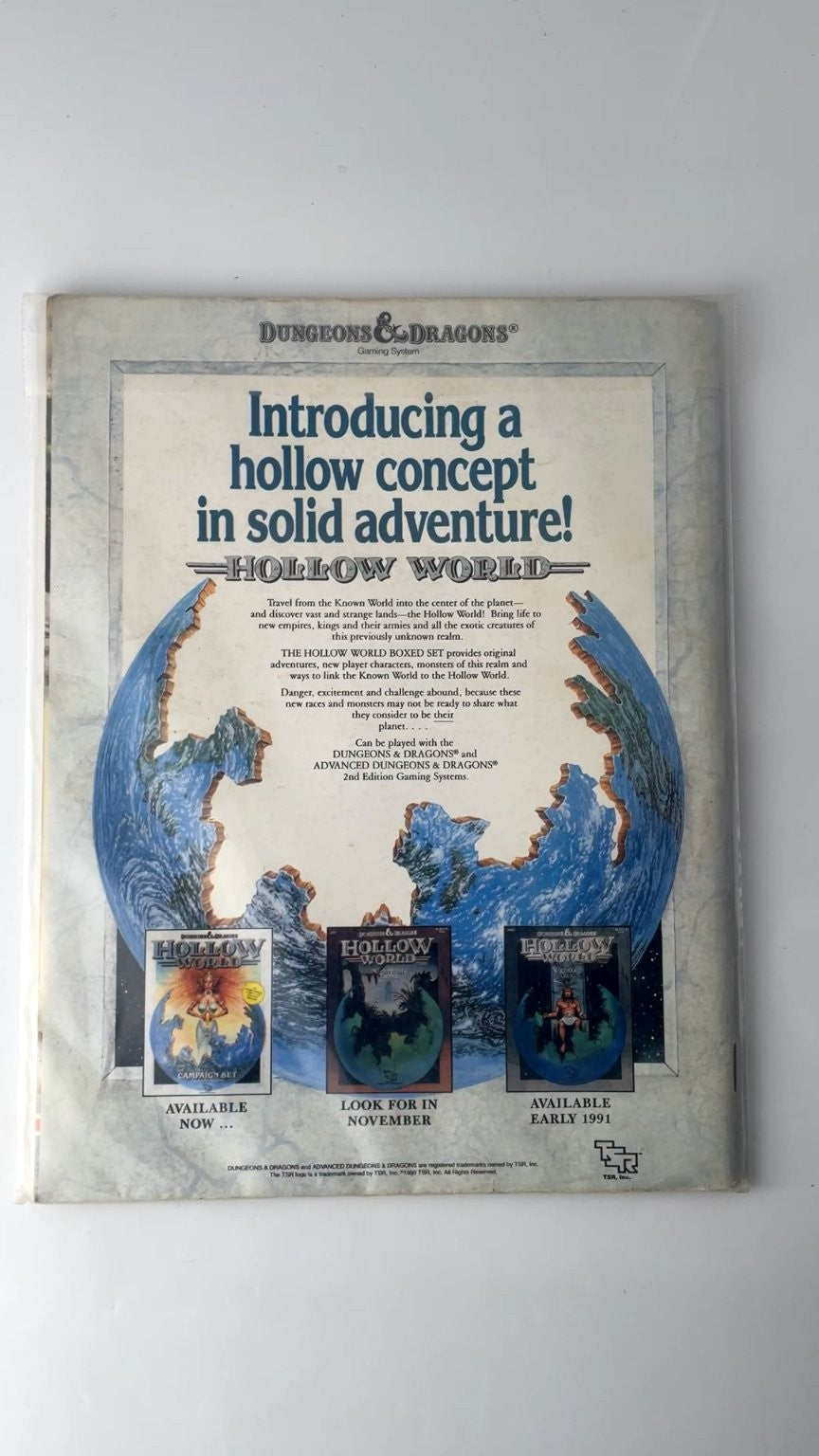 Dragon Magazine #160 TSR 1990 Dungeons & Dragons Trading Cards