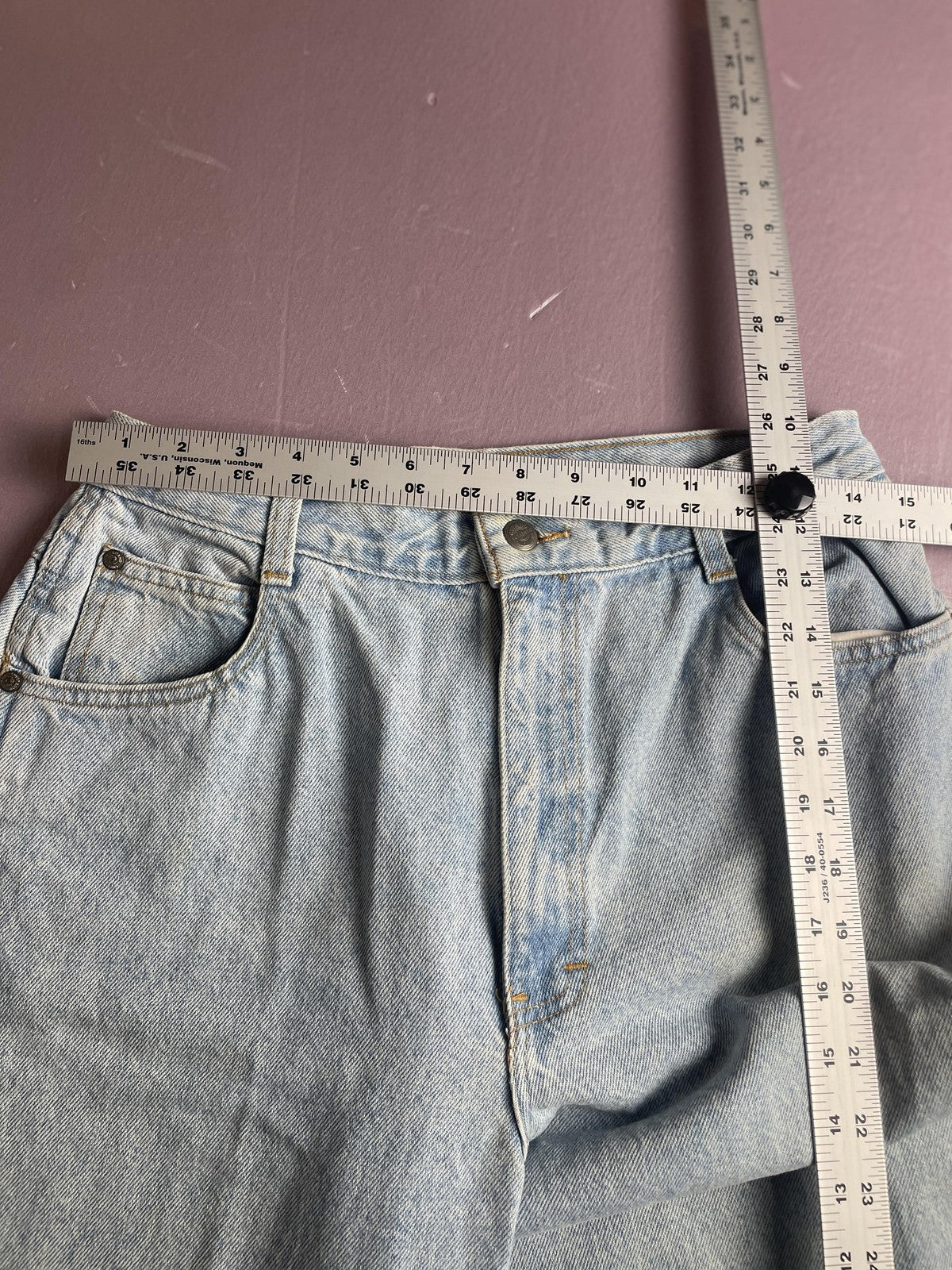 Vintage Gitano Jeans Womens 10 Blue Light Wash High Rise Mom Relaxed Denim 90s