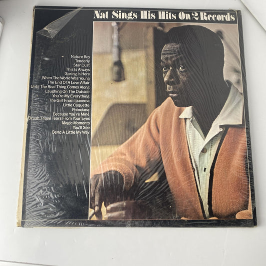 Vintage Nat King Cole Nature Boy 2xLP Black Vinyl 12" Pickwick Jazz Vocal Album