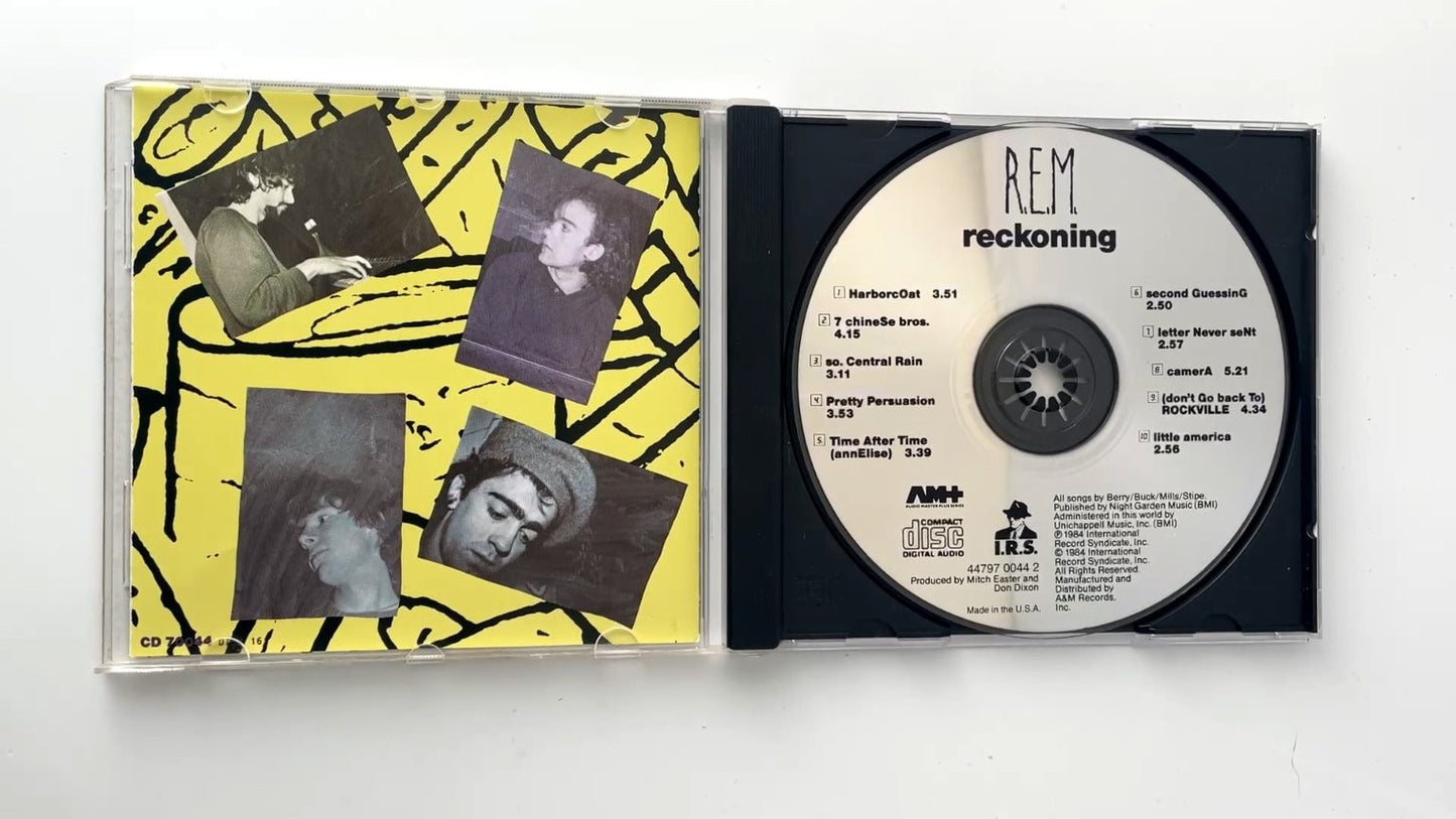 R.E.M. - Reckoning CD 1984 US First Press Alternative Rock I.R.S.