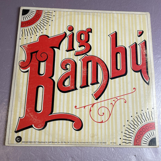 Vintage Cheech & Chong Big Bambu 12" Black Vinyl LP Record 1972 Comedy Album