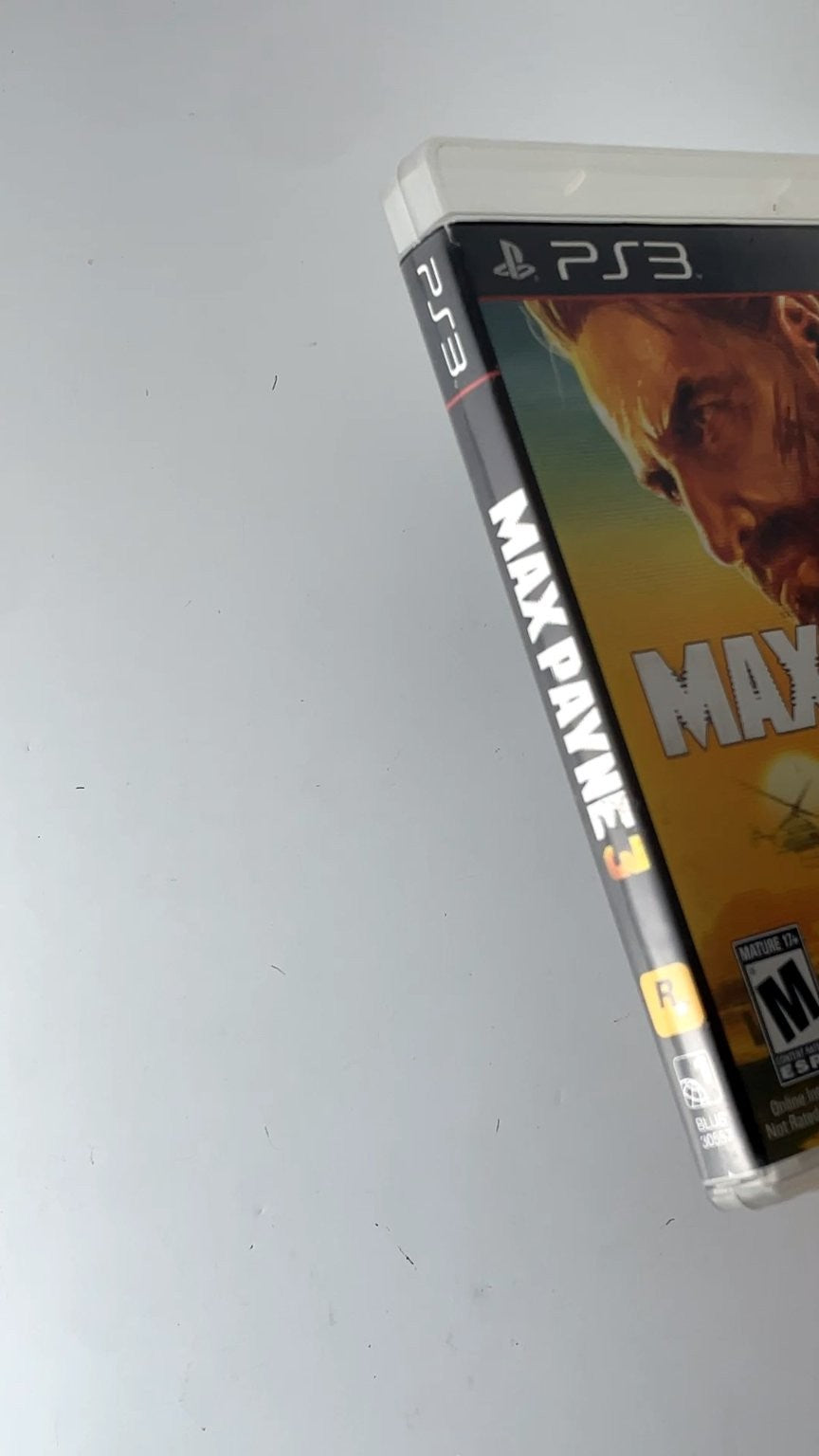 Max Payne 3 PS3 Video Game Multiplayer Shooter Action
