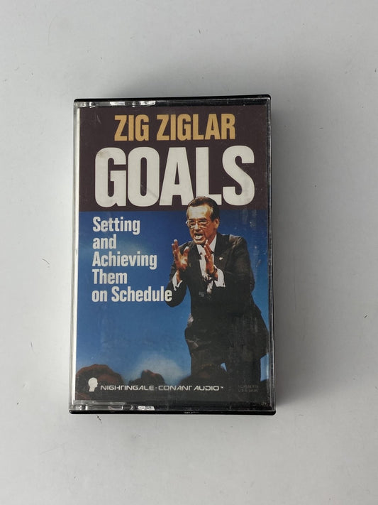 Zig Ziglar GOALS Setting & Achieving Them Cassette 1988 Nightingale-Conant Audio