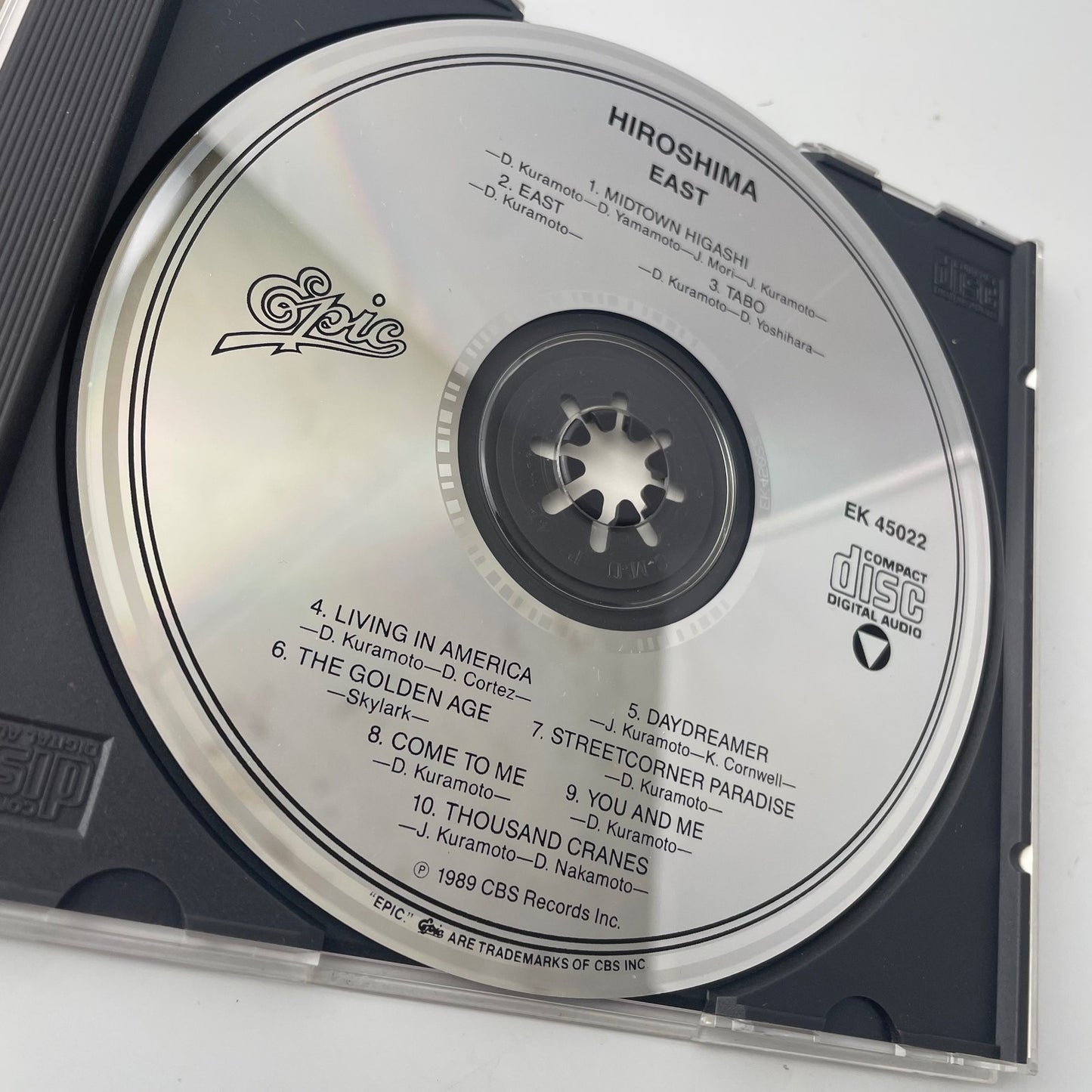 Hiroshima East CD 1989 Epic EK45022 Pop Jazz Fusion Album