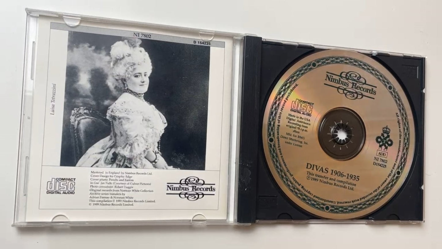 Various Artists - Divas 1906-1935 CD 1989 Prima Voce Classical Nimbus Showgirls