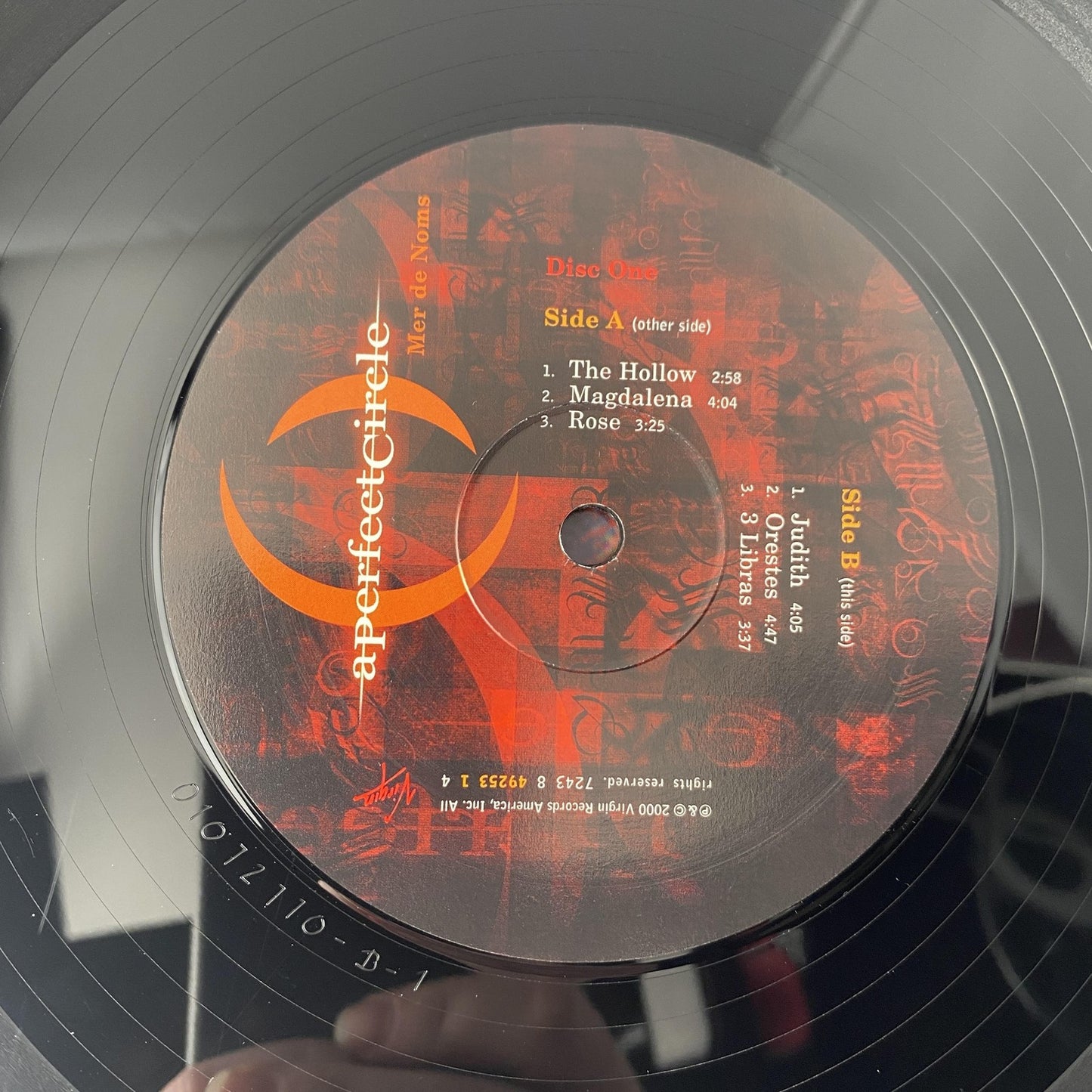 Vintage A Perfect Circle Mer De Noms 2xLP Vinyl 2000 Virgin Alt Rock Album