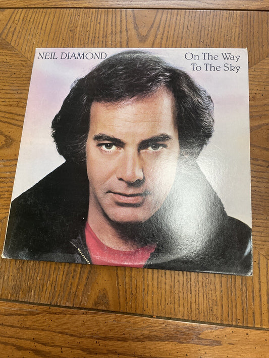 PROMO Neil Diamond - On The Way To The Sky Vinyl LP 1981 Columbia Records VG