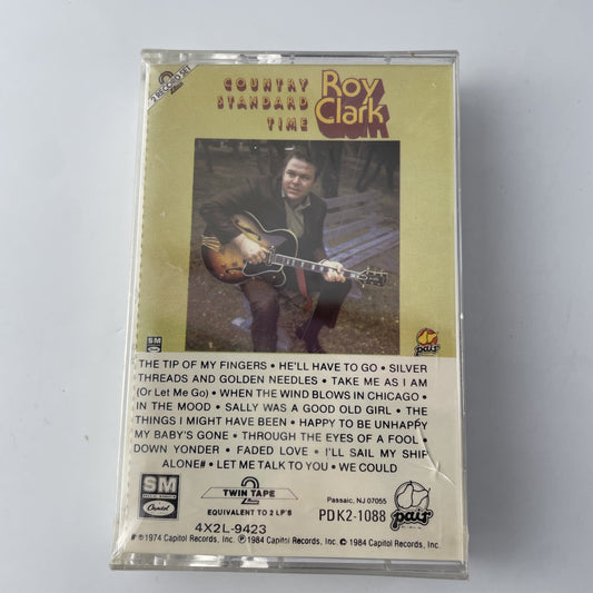 FACTORY SEALED CASSETTE - ROY CLARK - COUNTRY STANDARD TIME