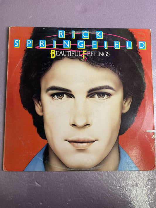 Vintage Rick Springfield Beautiful Feelings Vinyl LP 1984 Mercury Pop Rock
