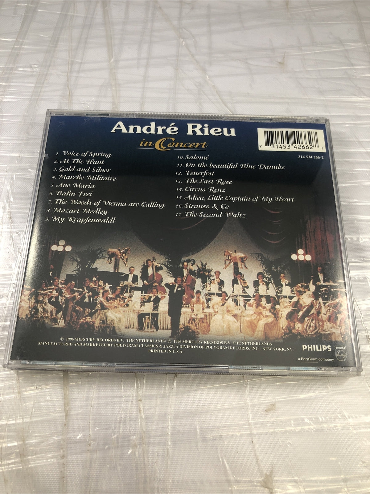 Andre Rieu In Concert - Audio CD Like New Music Violin Orchestral