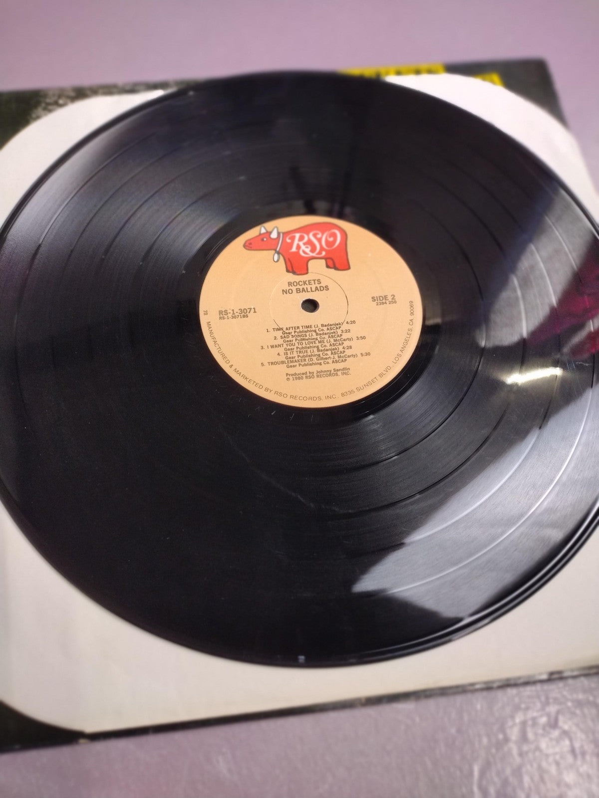 Vintage The Strokes 12" Vinyl LP No Ballads RSO Black Classic Hard Rock 1980