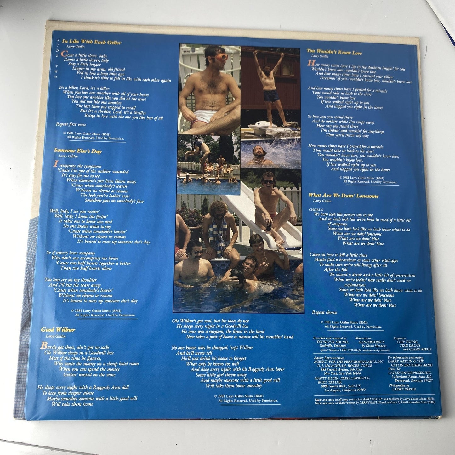 Vintage Larry Gatlin & Gatlin Brothers Not Guilty 12" Vinyl LP 1981 Columbia