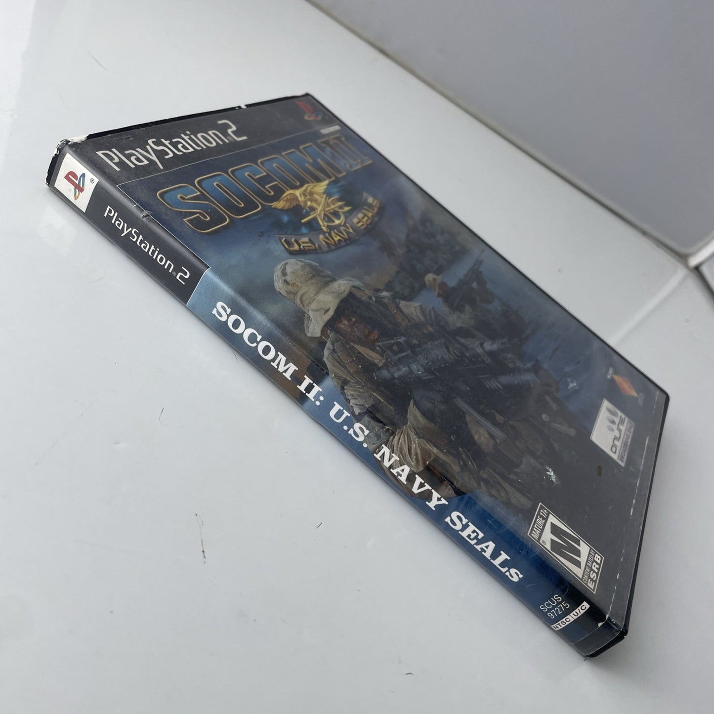 PS2 SOCOM: U.S. Navy SEALs (Sony PlayStation 2, 2002) TESTED & WORKING