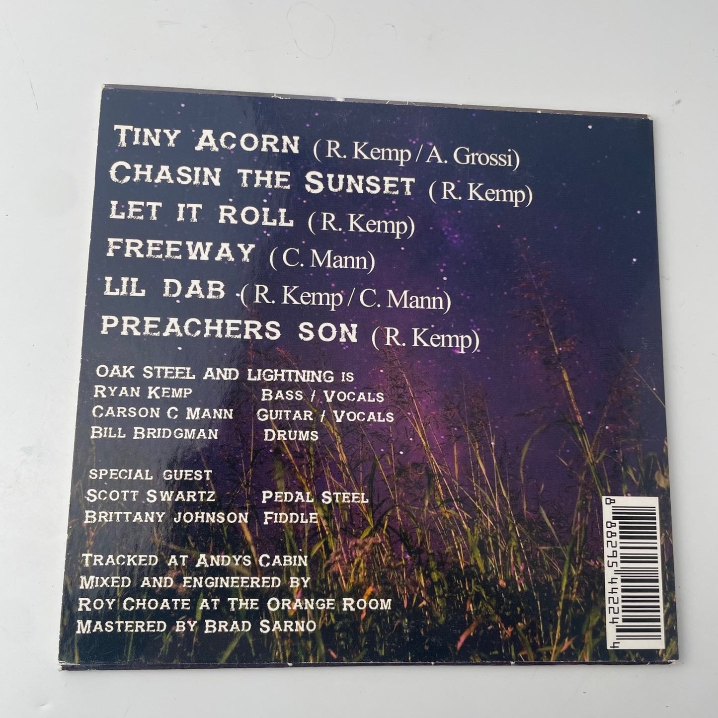 Oak Steel & Lightning CD EP 6 Tracks Oak Steel and Lightning Indie Americana