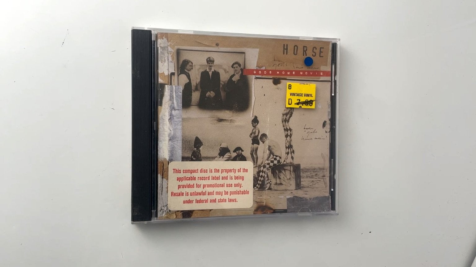 Horse - God's Home Movie CD 1993 Promo Alternative Rock MCA