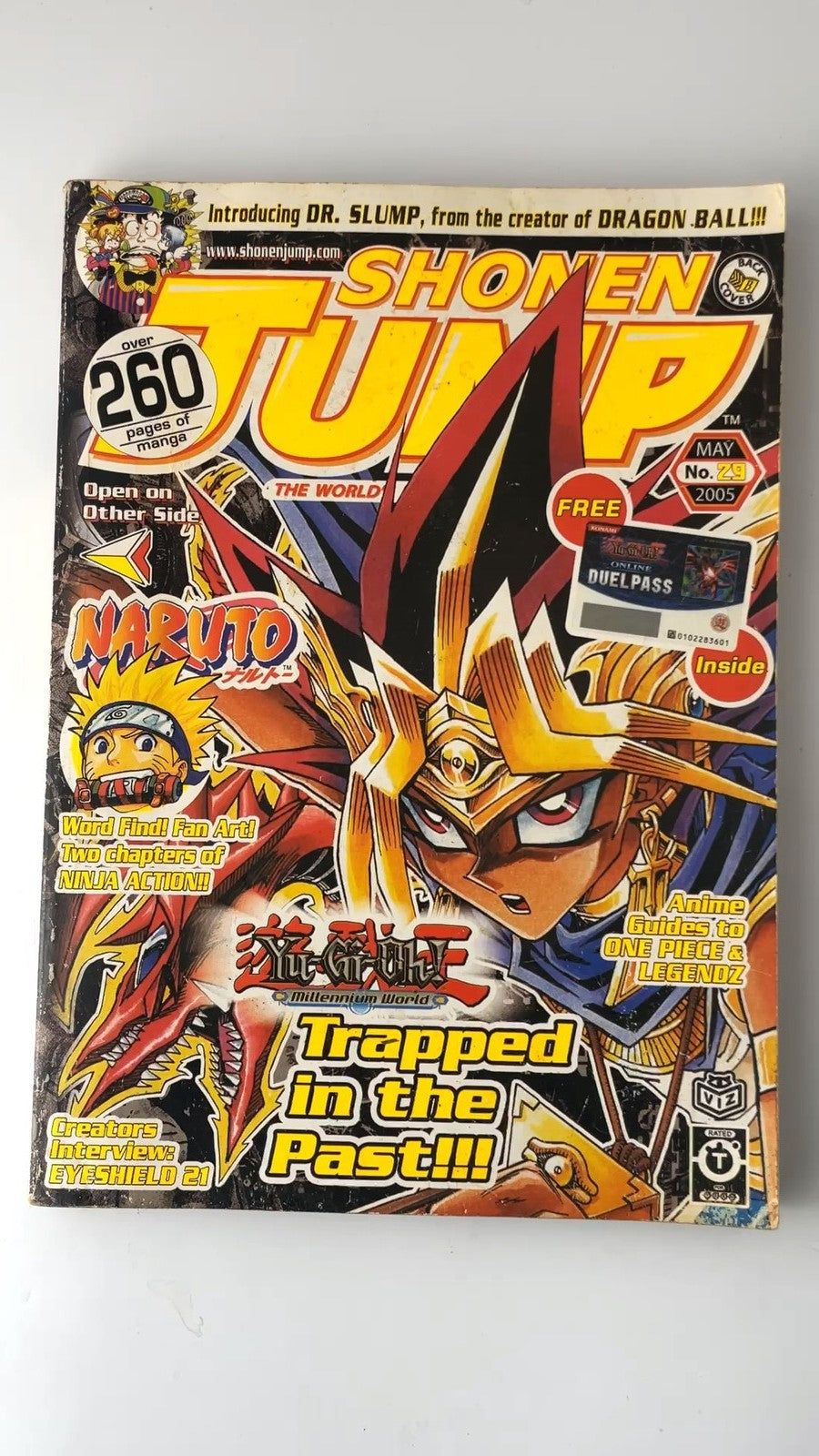 Shonen Jump May 2005 No. 29 Yu-Gi-Oh! Millennium World Illustrated NO DUEL PASS