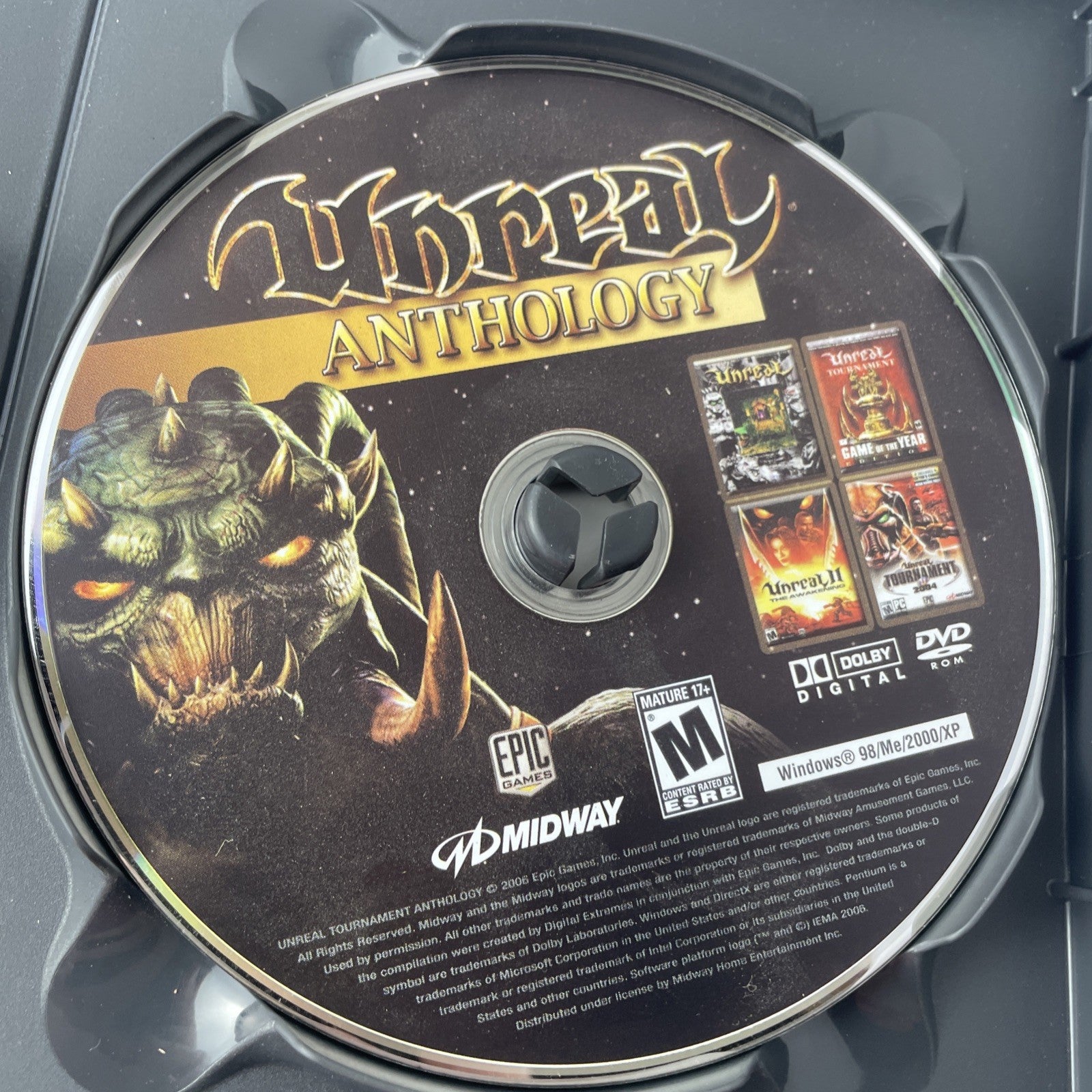 Unreal Anthology PC DVD-ROM 2006 CIB Complete W/ Key Code & Soundtrack CD