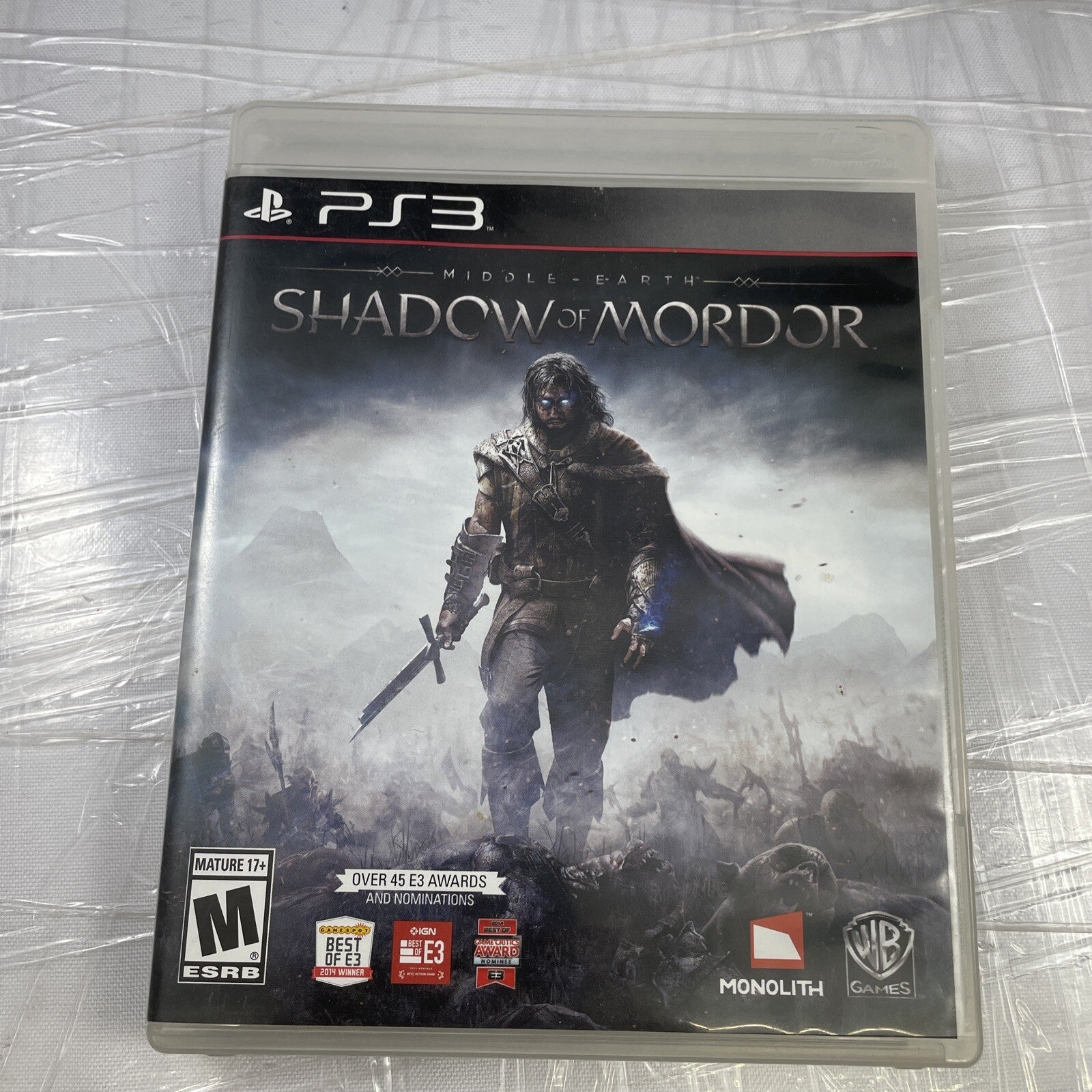 Middle-earth: Shadow of Mordor PS3 (Sony PlayStation 3, 2014) CIB Read