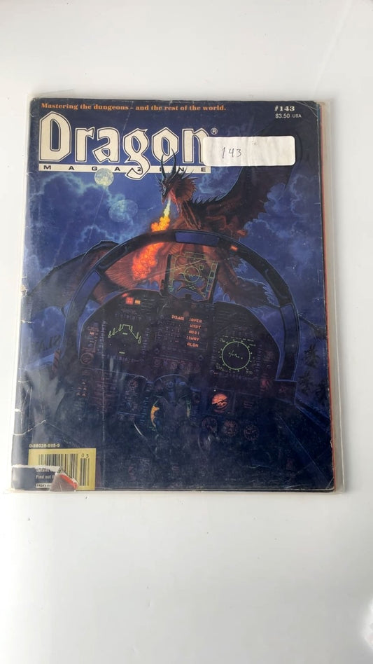 Dragon Magazine #143 TSR 1989 Illustrated Dungeons & Dragons RPG
