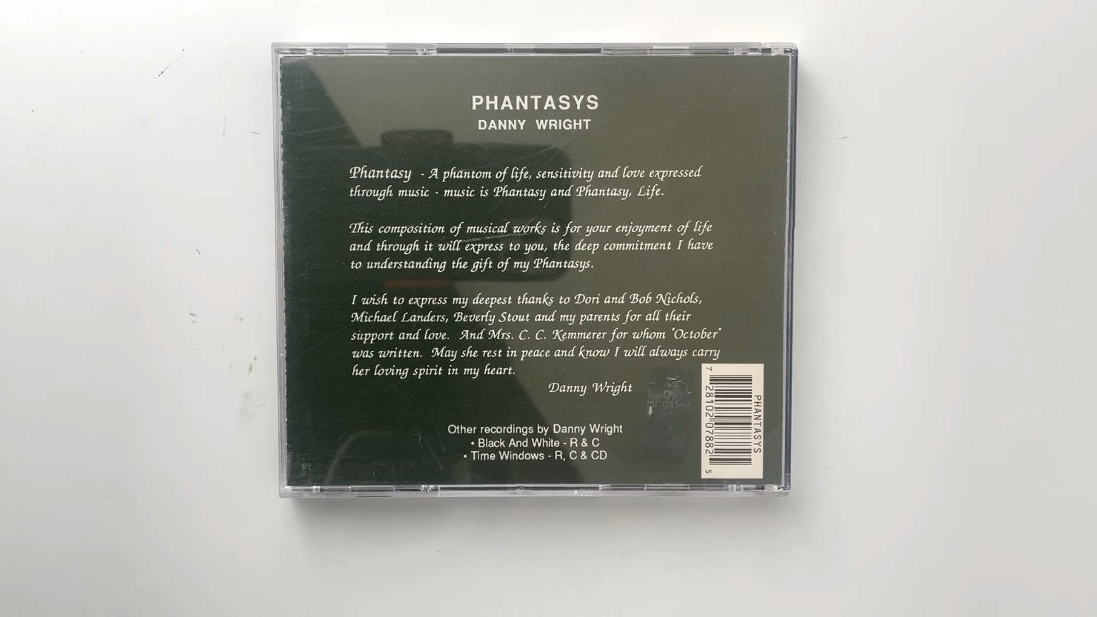 Danny Wright - Phantasys CD 1988 Instrumental New Age Moulin D'Or