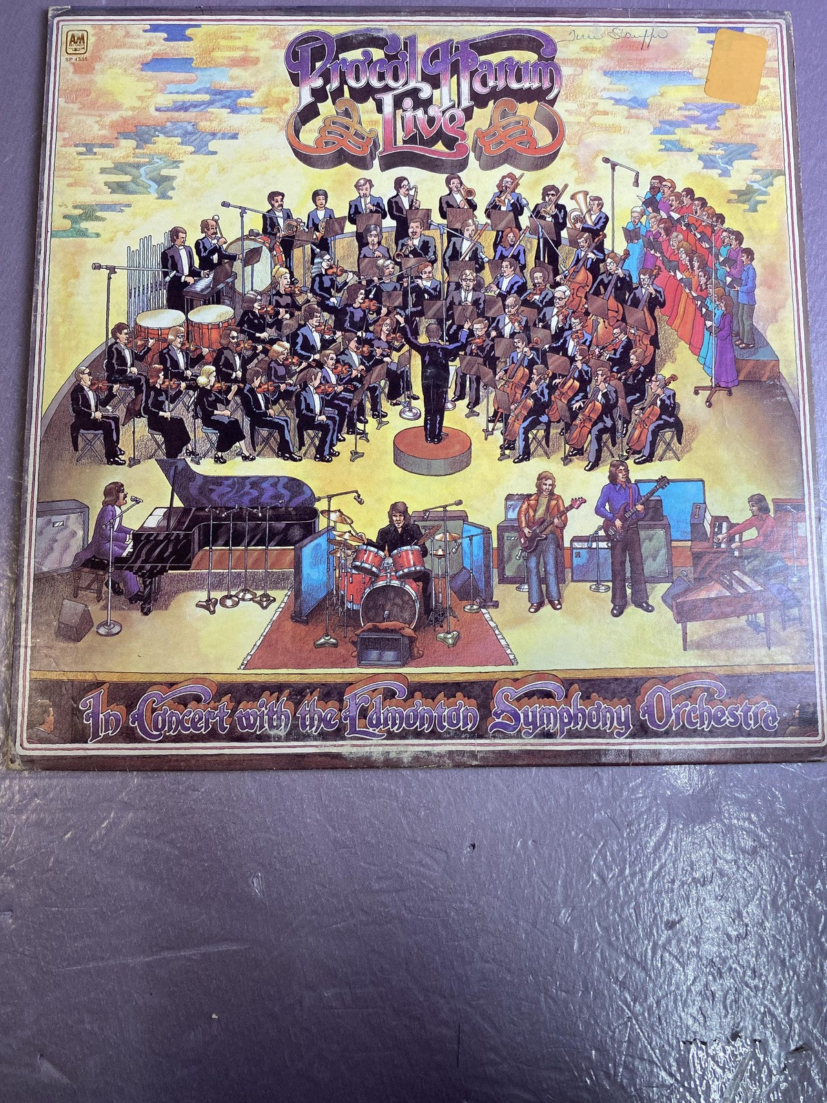 Vintage Procol Harum Live Edmonton Symphony Orch 12" Vinyl LP 1972 AFM Prog Rock