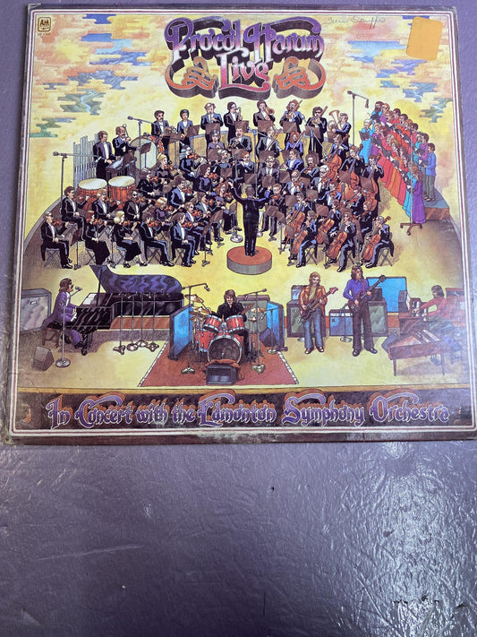Vintage Procol Harum Live Edmonton Symphony Orch 12" Vinyl LP 1972 AFM Prog Rock