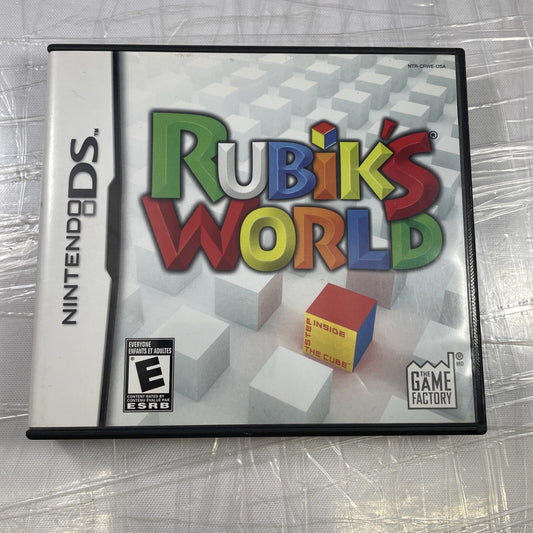 Rubik's World Nintendo DS Complete CIB Authentic Good Condition
