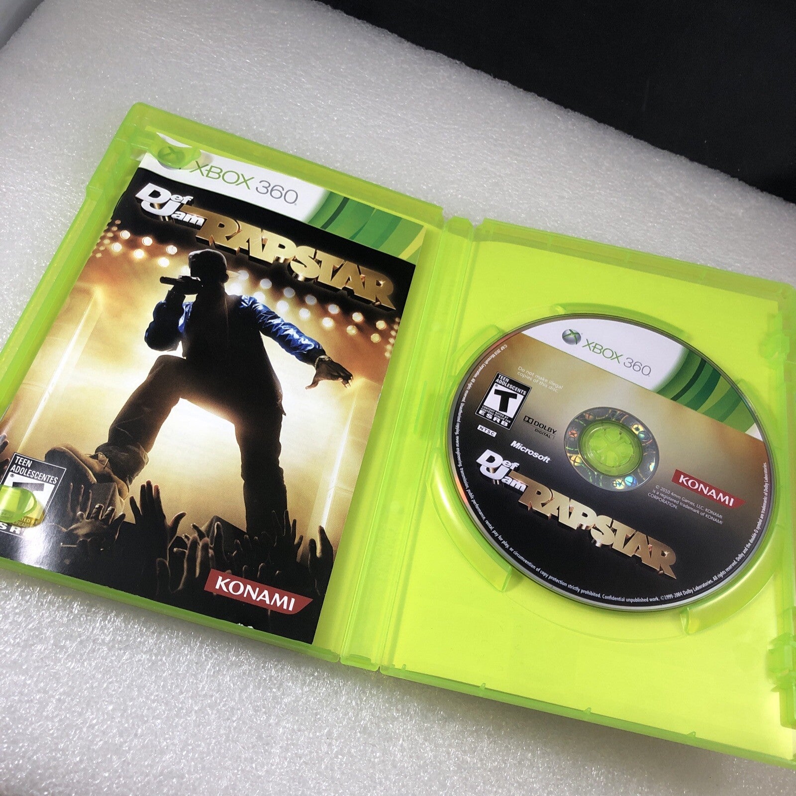 Def Jam Rapstar (Microsoft Xbox 360, 2010) COMPLETE W/Manual Tested No Mic